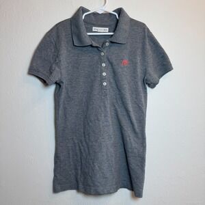 Aeropostale A87 Gray Short Sleeve Polo Shirt Youth Girls Small Casual Stretch‎